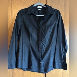 Black button down women’s blouse